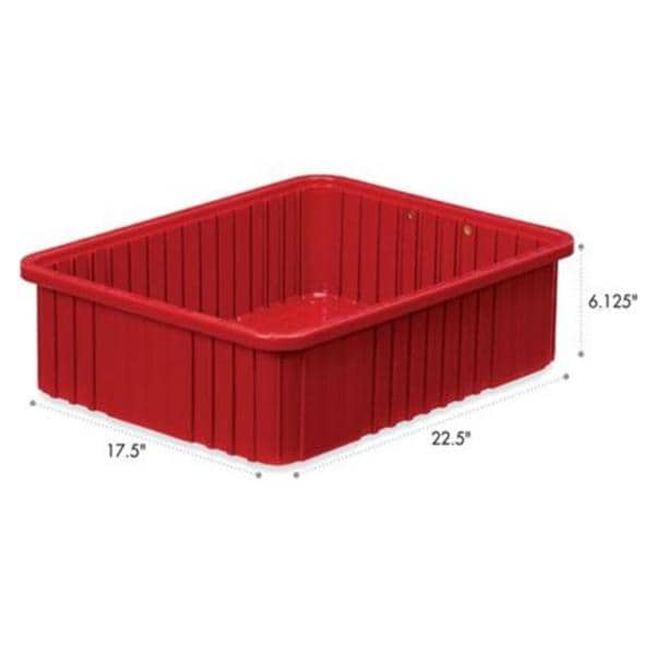 Divider Box Red Heavy Duty Polyurethane 22-1/2x17-1/2x6" Ea