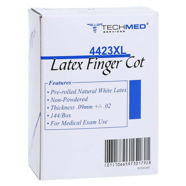 Tech-Med Finger Cots X-Large Natural White