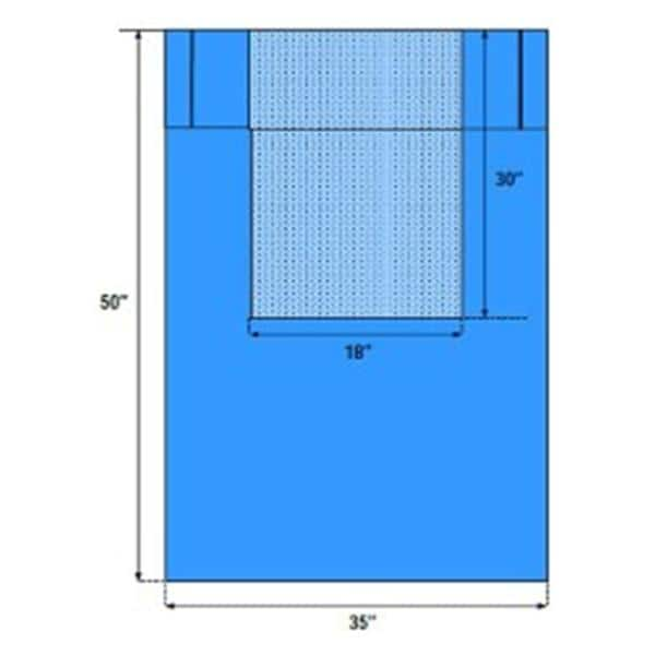 35x50" Sterile Underbuttocks Drape