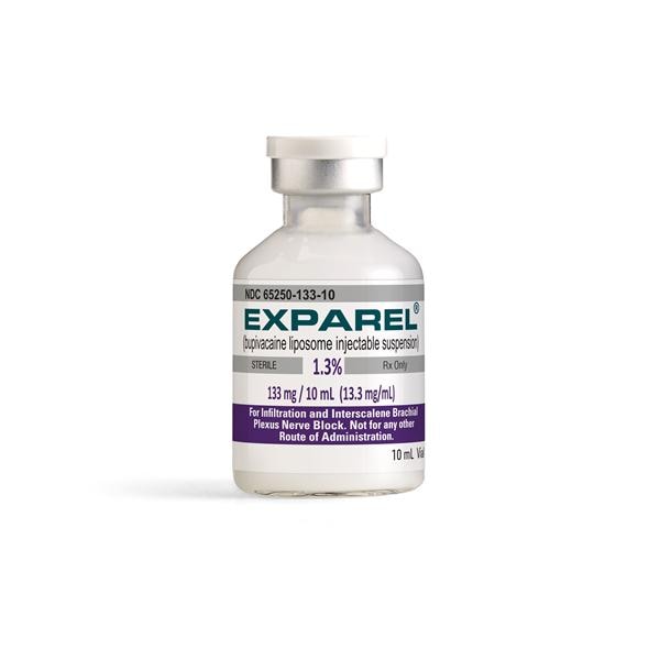 Exparel Injection 1.3% 133mg/vl Preservative Free Vial 10mL 10/Bx