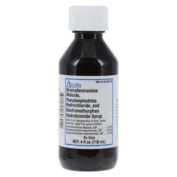 Bromphen/Pseudo/Dex Oral Syrup 2mg/30mg/10mg Bottle 4oz/Bt