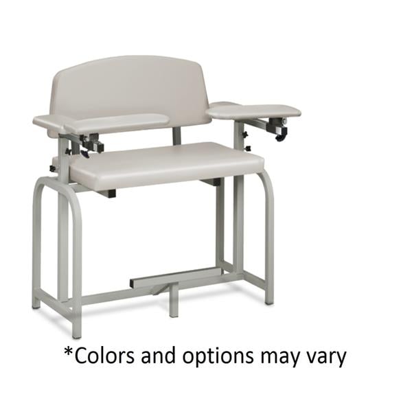 Lab X Series Blood Draw Chair Specify Color Powder-Coated Steel Frame 400lb Ea