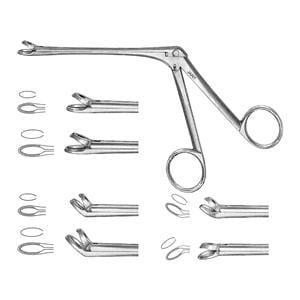 Blakesley Through Cutting Forcep 45 Degree Upward Curve 4" Ea