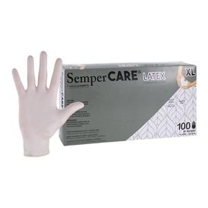 Sempercare Latex Exam Gloves X-Large White Non-Sterile
