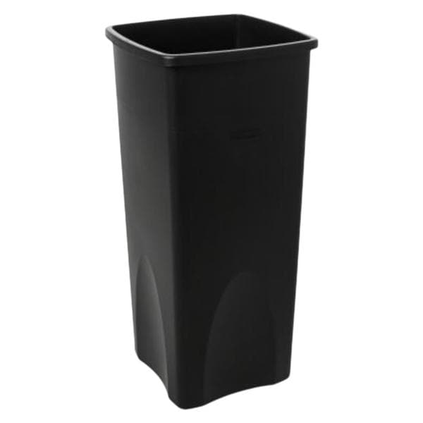 Receptacle Waste w/o Lid 23 Gal Black 3/Ca