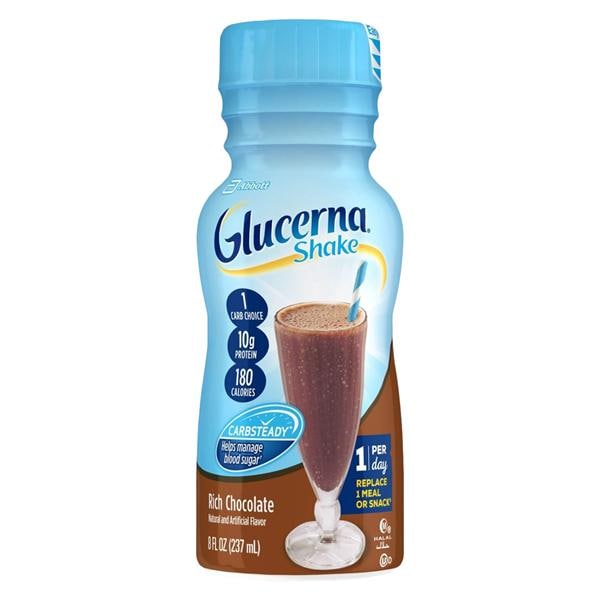 Glucerna Protein Shake Rich Chocolate 8oz Bottle 24/Ca