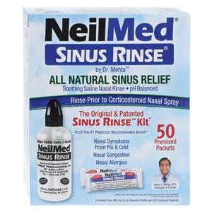 Neilmed Nasal Rinse Solution 8oz Bottle Kit 50/Pk