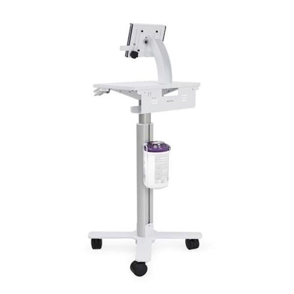 StyleView Tablet Cart Powder Coated Steel White Ea