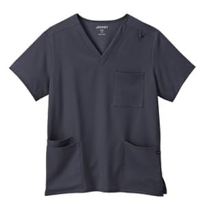 Scrub Top 4 Pockets Large Charcoal Unisex Ea