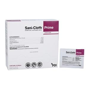 Sani-Cloth Prime Germicidal Wipes Large Box 50/Pk