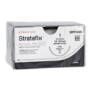 Stratafix Symmetric PDS Plus Suture 1 18" PDO/Trclsn Mnflmnt CTX Vio 12/Bx