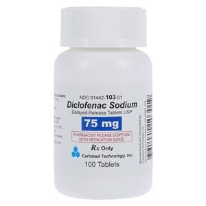 Diclofenac Sodium Delayed-Release Tablets 75mg Bottle 100/Bt