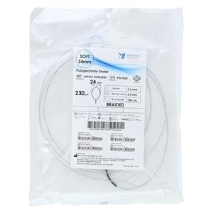 Polypectomy Snare 230cm Oval Loop Wire Large 24mm Hot Braided 10/Bx