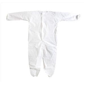 Infection Control Coverall Brthbl MICROFORCE Barr SMS 5X Large White 25/Ca