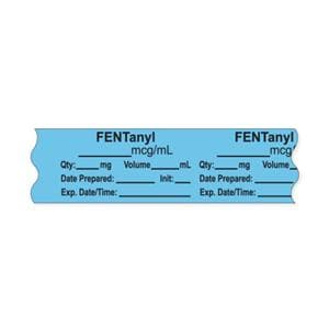 Anesthesia Tape Fentanyl mcg/mL Blue Single Use 3/4x500" 500/Rl