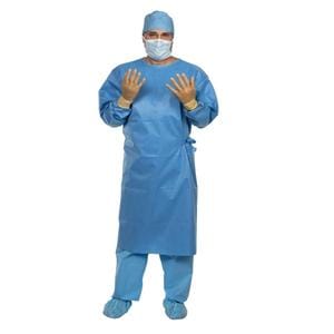 Spectrum Non Reinforced Surgical Gown AAMI Level 3 SMS Blue 24/Ca