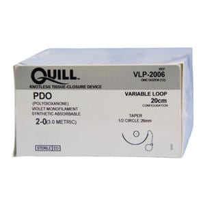 Quill Suture 2-0 20cm Polydioxanone Monofilament _ 12/Bx