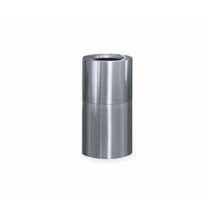 Can Trash Atrium Open Top Satin Aluminum 21 Gallons Ea