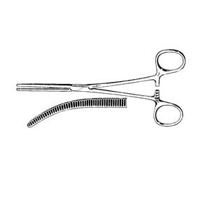 Rochester-Pean Forcep Curved 6-1/2" Satin Ea