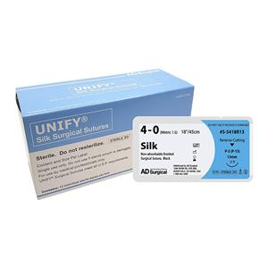 Unify Suture 4-0 18" Silk Braid P-3 Black 12/Bx