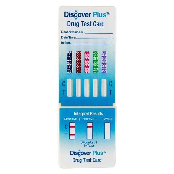 Discover Plus Drug Screen Dip Card Test Kit CLIA Waived 25/Pk