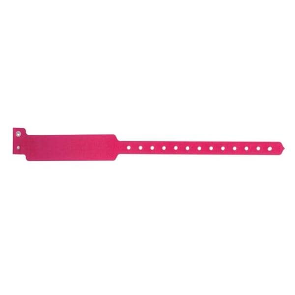 Sentry SuperBand Write-On Wristband Polyester Cranberry Adult 500/Bx