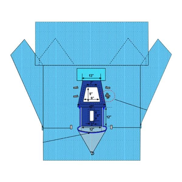 110x111x101" Sterile Sheet Drape Fenestrated