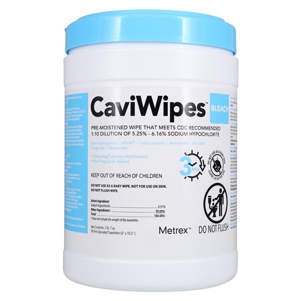 CaviWipes Bleach Surface Disinfectant Canister 90/Cn