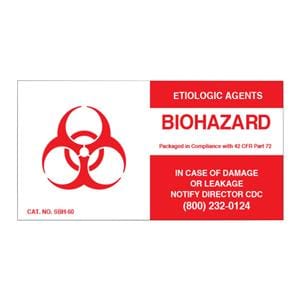 Label Biohazard Label White 2x4" 1000/Pk