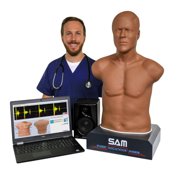 Sam 3G Student Auscultation Adult Male Manikin Ea