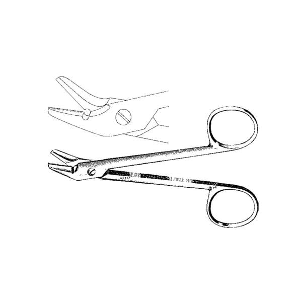 Suture Scissors Angled 4-3/4" Ea