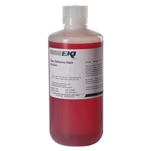 Stain Solution Gram Safranine Red 1L Bottle Ea