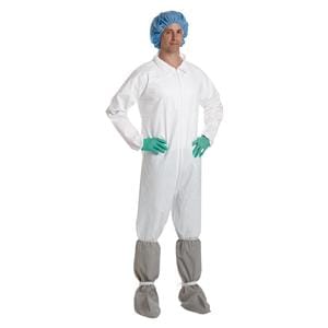 Protective Coverall Micropor Breathable Material Medium White 25/Ca