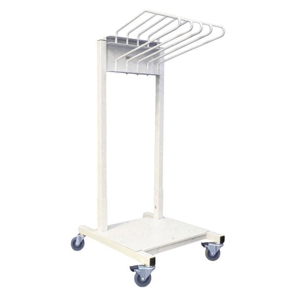 Budget Saver Rack Apron White 30x26x56" 4-Caster Ea