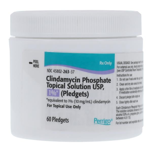 Clindamycin Phosphate Topical Solution 1% Pledgets 60/Bx