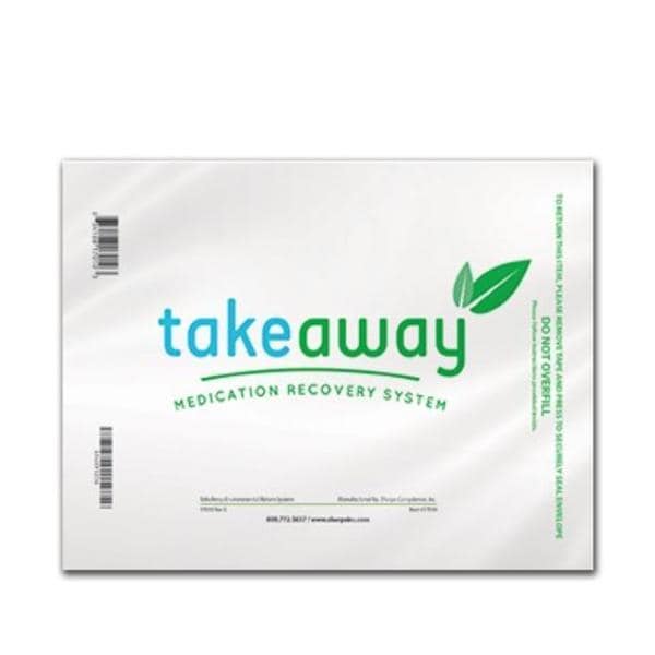 TakeAway Medication Disposal Envelope 11x8" 50/Bx