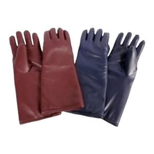 Gloves X-Ray Dark Blue Seamless Vinyl 15" Lead/.5mm Equivalence Pr