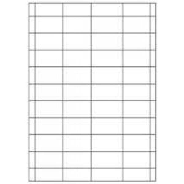 CHART LABELS LASER PORTRAIT 2X1 WHITE - 100 PER PACK 100/Pk