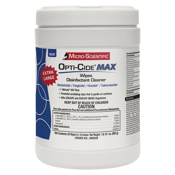 Opti-Cide MAX Disinfectant Wipes 12/Ca