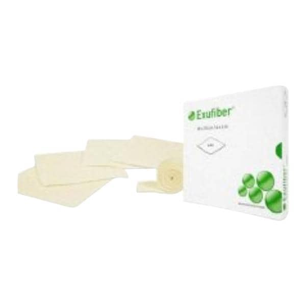 Exufiber Gelling Fiber Wound Care Dressing 4x4.8