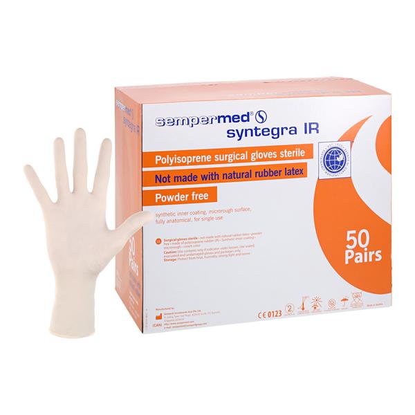 Syntegra IR Polyisoprene Surgical Gloves 8 Beige