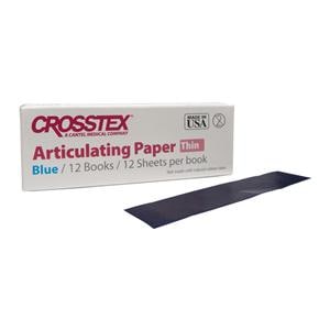 Articulating Paper Strips Straight Thin Blue 71 Microns / 0.0028 in 12Bks/Bx