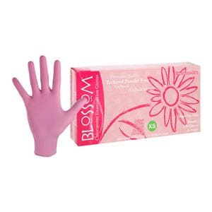 Blossom Chloroprene Exam Gloves X-Small Pink Non-Sterile