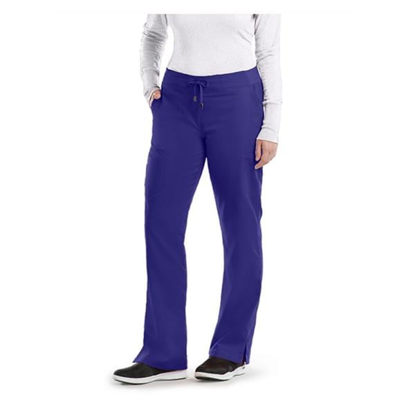 Greys Anatomy Cargo Pant 6 Pockets Small Purple Rain Womens Ea