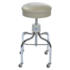 Stainless Steel Series Exam Stool Gray 300lb Capacity