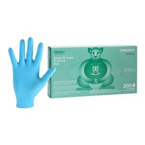 Kangaroo Nitrile Exam Gloves Small Blue Non-Sterile