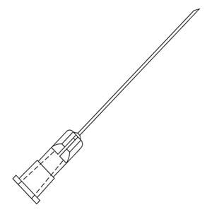 Retrobulbar Atkinson Anesthesia Needle 23gx1-1/2" Conventional 10/Bx