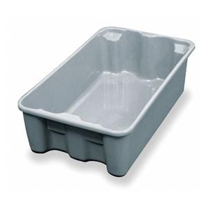 Tote Container Gray Fiberglass Reinforced Composite 19-3/4x12-1/2x6" Ea