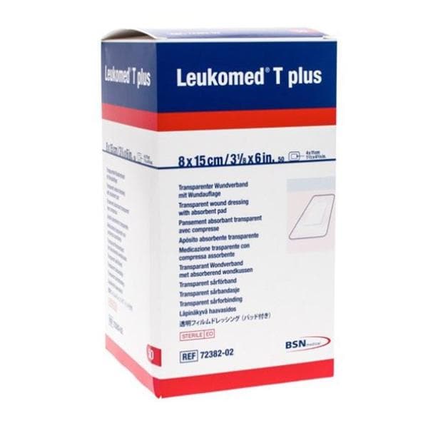 Leukomed T Plus Polyurethane Film Post-Op Dressing 6x3-1/8" High Absorbency