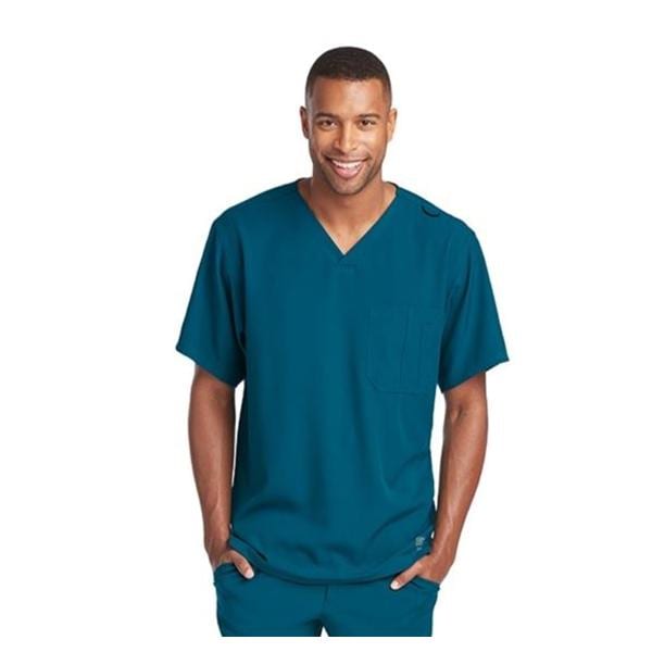 Skechers Scrub Top V-Neck 1 Pocket X-Small Bahama Mens Ea